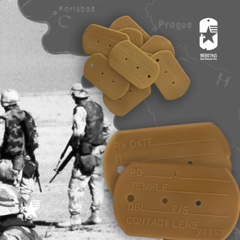 Tlumítka známek USA DOG TAGS PERSIAN GULF 90s